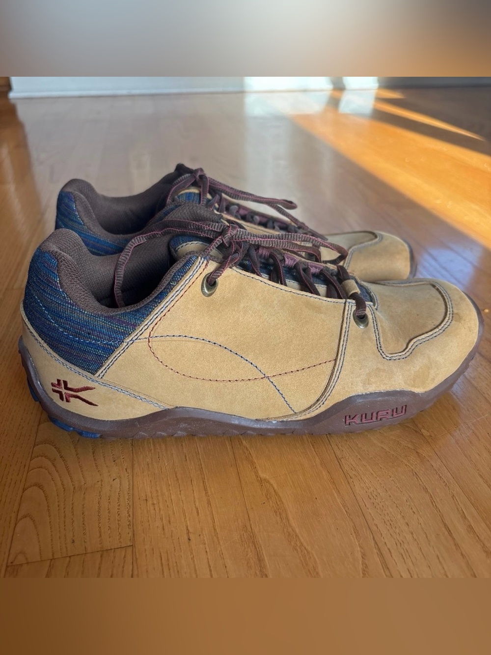 Kuru Leather Sneakers Yarrow Chicane Driving Shoes Kruzr tan Lace womens size 11